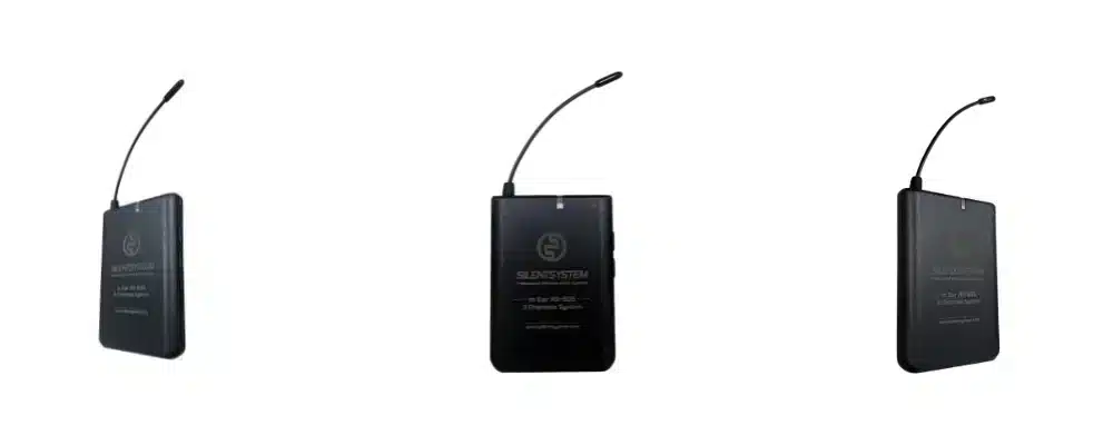 Diseño registrado del receptor inalámbrico RF Silentsystem RX-905 para eventos y sistemas de audio profesionales Diseño registrado receptor inalámbrico RF Silentsystem RX-905
