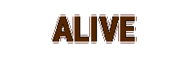 Texto animado Alive de Silentsystem