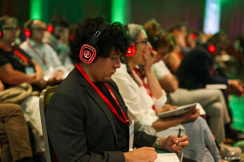 Silent Conference with Silentsystem wireless headphones - conferences and conventions