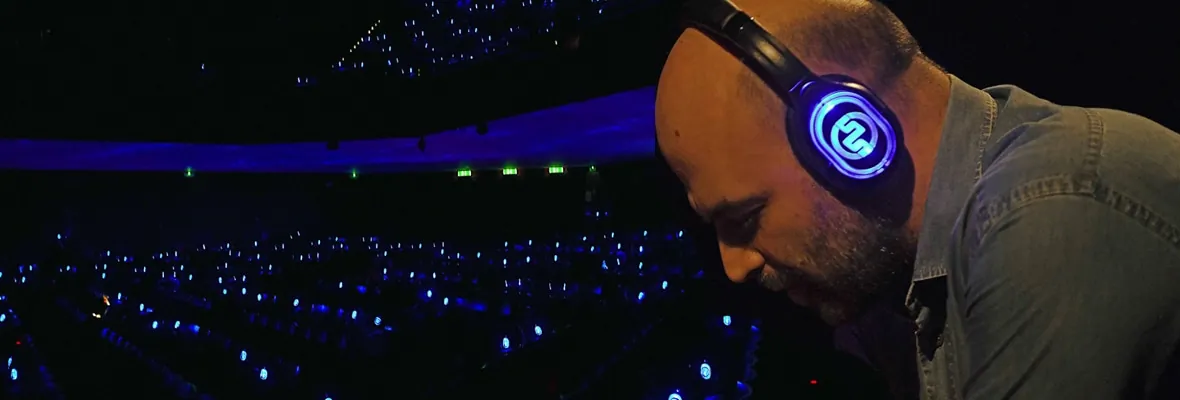 Audible Live Podcast - Roberto Saviano at Piccolo Teatro Strehler Milan with Silentsystem SX-553 wireless headphones