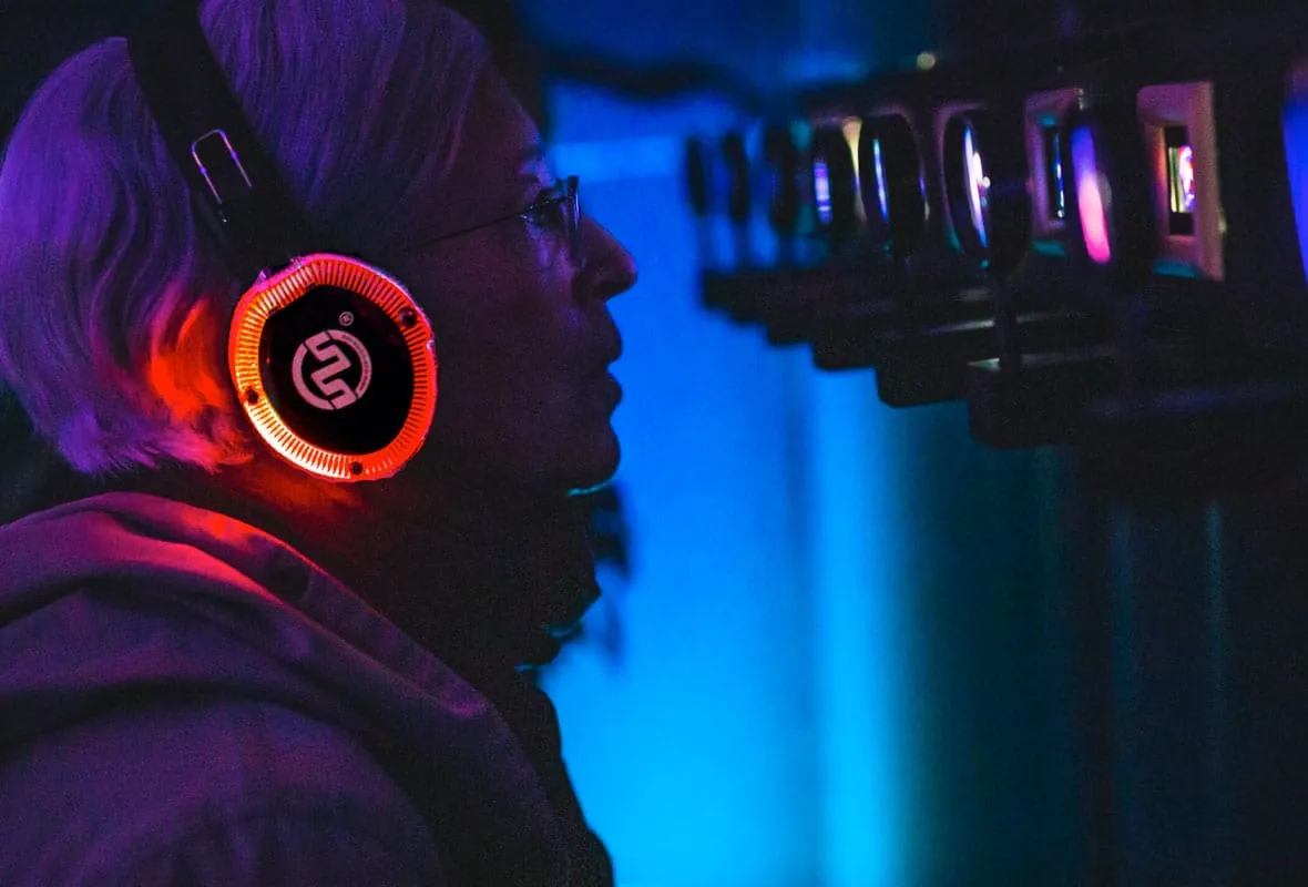 Bright Festival - audiovisual performance with Silentsystem wireless headphones