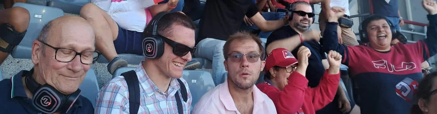 Si...AMO in Diretta project - Marcotti Osvaldo association and Silentsystem - wireless headphones for visually impaired fans