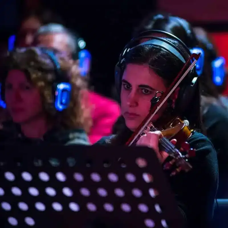 Silentconcert Orchester Orquesta con audífonos — audífonos inalámbricos para estudios de grabación profesionales